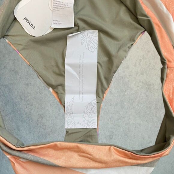 prAna Bikini Bottom Womens Size L Cheeky Low Rise Reversible Beach Swimwear NEW - Picture 6 of 13